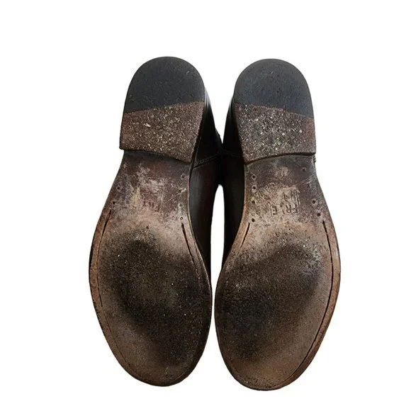 Frye Melissa Back Zip Knee High Riding Boots Leather Cognac 6 - Picture 5 of 5